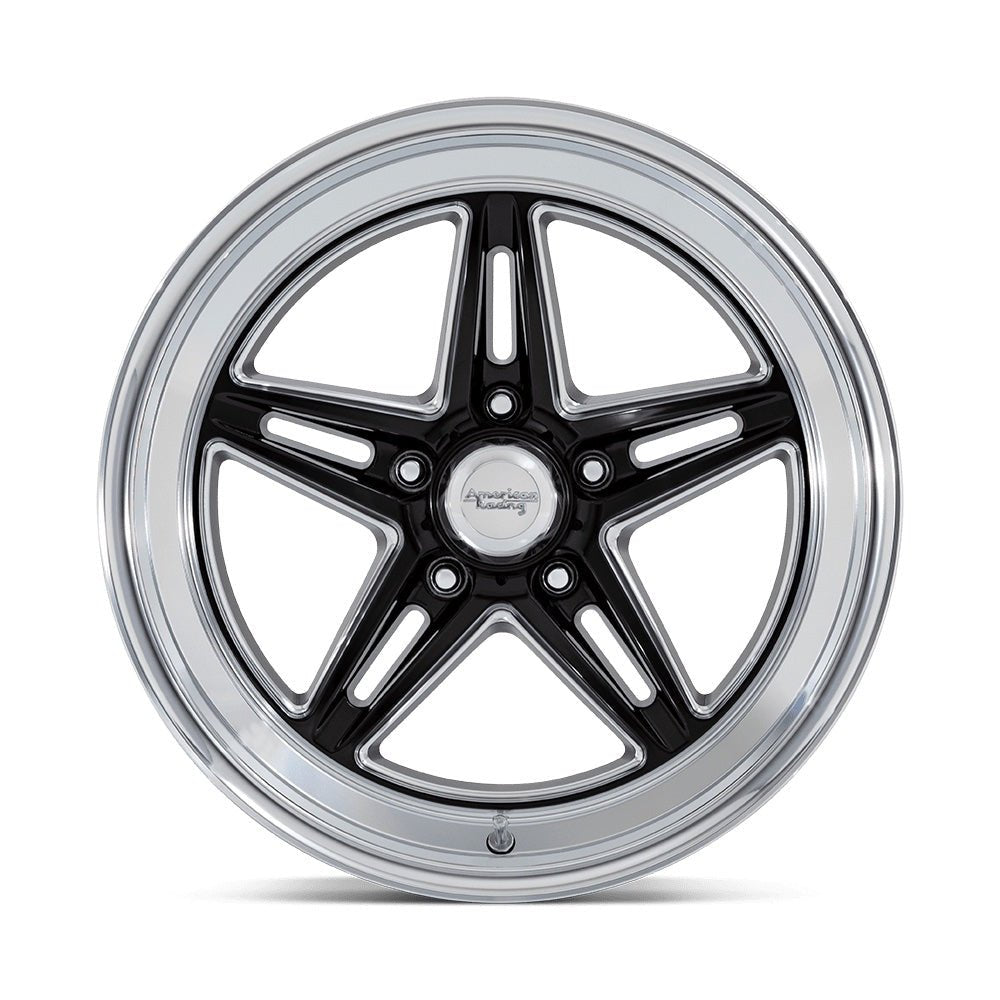 18x10 Goove Wheel 5x4.75 Bolt Circle Gloss Black - 704 Auto Parts