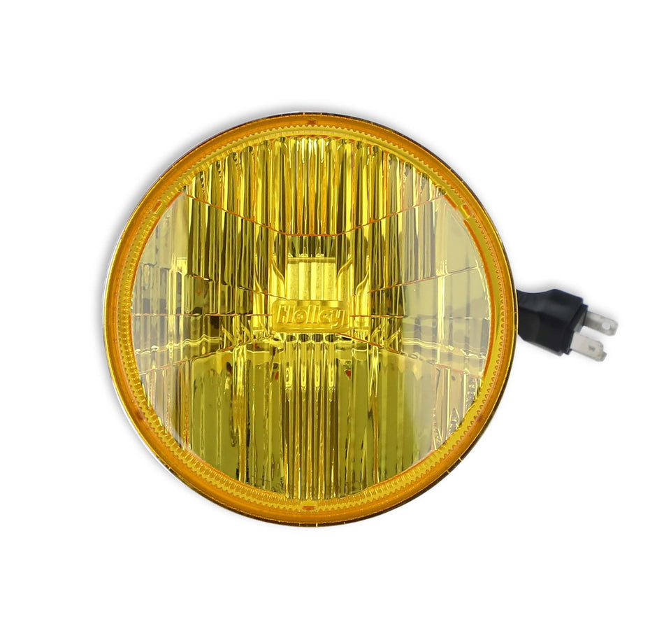 Retrobright Headlight LED Sealed 5.75 Round Yellow Each - LFRB105