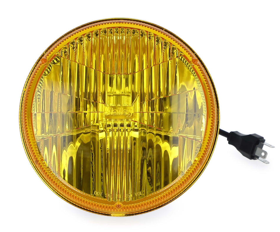 Retrobright Headlight LED Sealed 7in Round Yellow Each - LFRB115