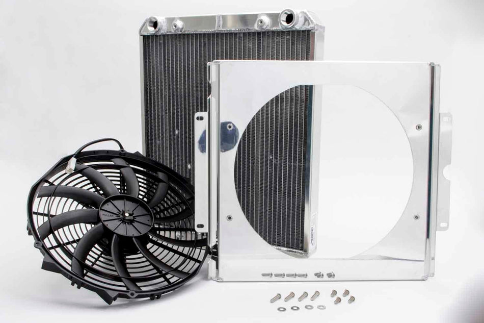 AFCO RACING Dragster Radiator w/ Fan and Shroud - 80108N - 704 Auto Parts