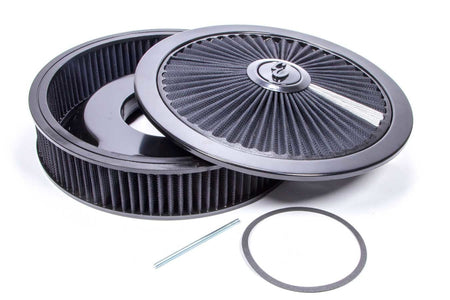 Air Cleaner Kit - 14in Dia. Breathable - Black - 704 Auto Parts