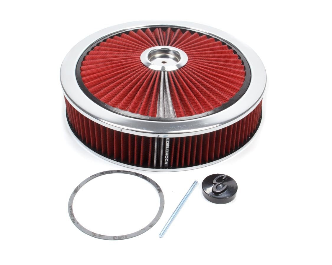 Air Cleaner Kit - 14in Dia. Breathable - Red - 704 Auto Parts