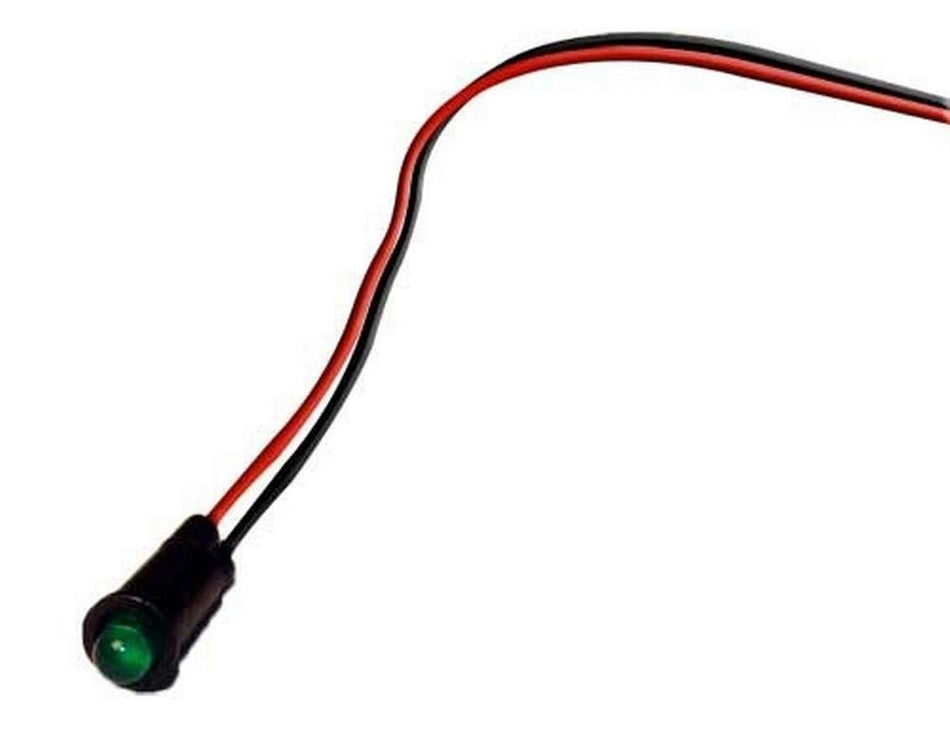 American Autowire Green LED Indicator Light - 5/32" Diameter - 704 Auto Parts