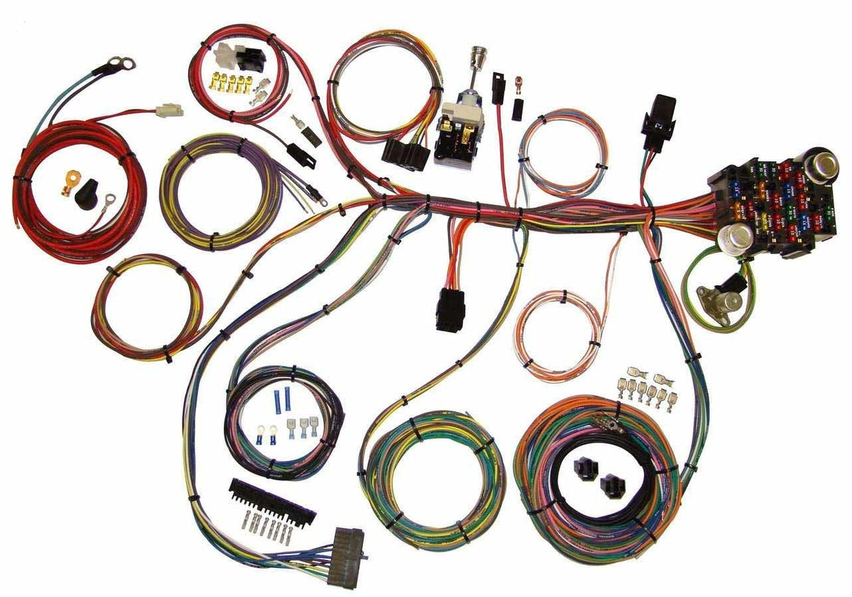 American Autowire Power Plus 20 Fuse Box and Wiring Harness Kit - 704 Auto Parts