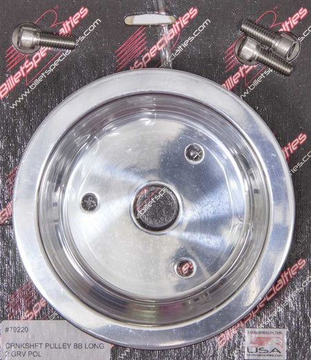 BBC 2 GRV Crank Pulley LWP Polished - 704 Auto Parts