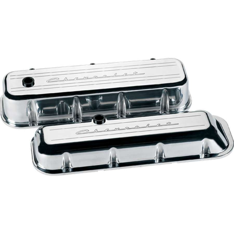 BBC Valve Covers Chevy Logo Short - 704 Auto Parts