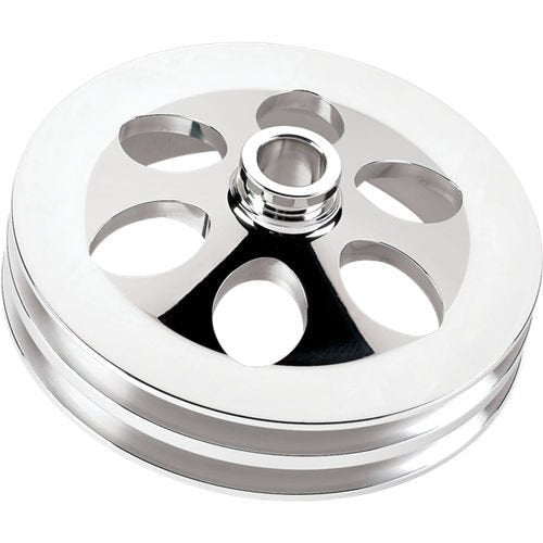 Billet Specialties 2 - Groove Power Steering Pulley - 6" Diameter - Chevy V8 - 704 Auto Parts