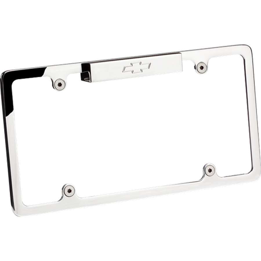 Billet Specialties Lighted Bowtie License Plate Frame - Polished Aluminum - 704 Auto Parts