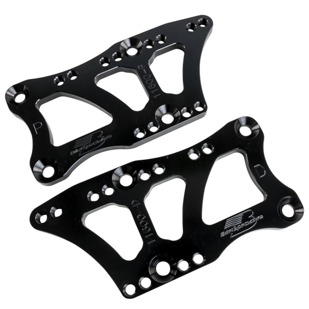 Billet Specialties LS - Series Adjustable Motor Mounts - Black Anodized, Pair - 704 Auto Parts