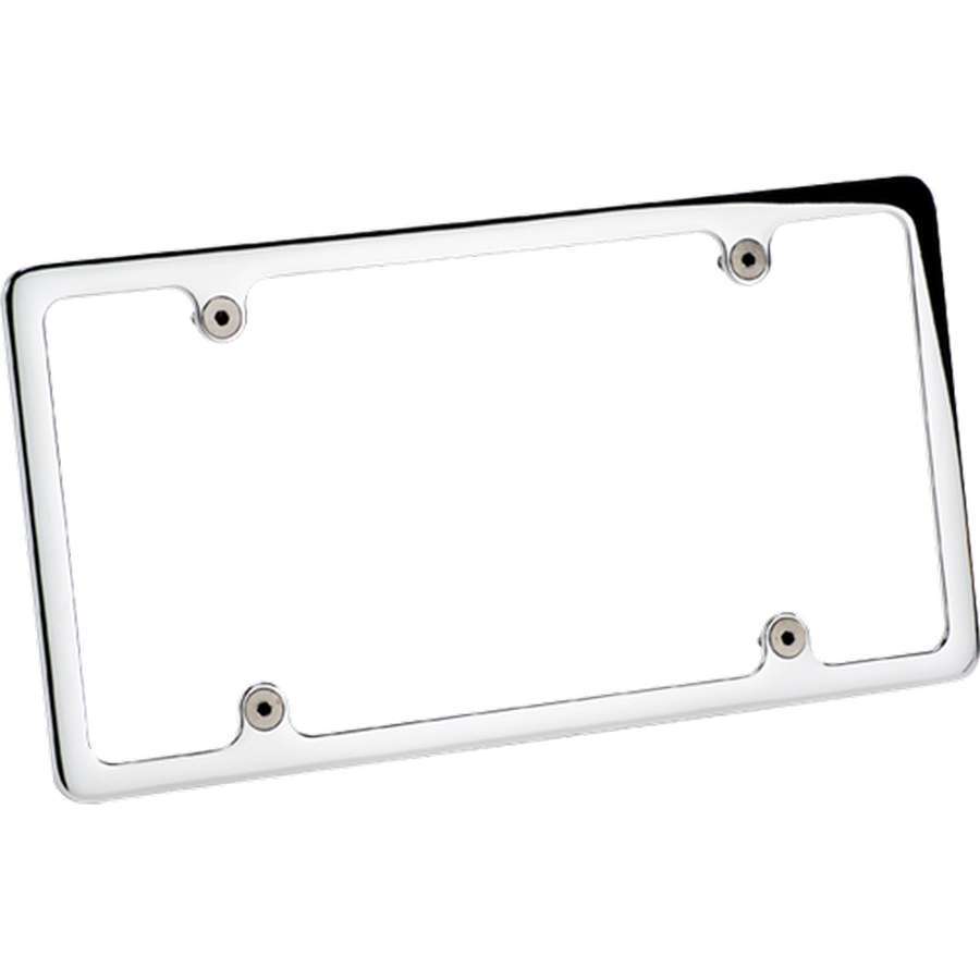 Billet Specialties Polished License Plate Frame - Recessed Billet Aluminum - 704 Auto Parts