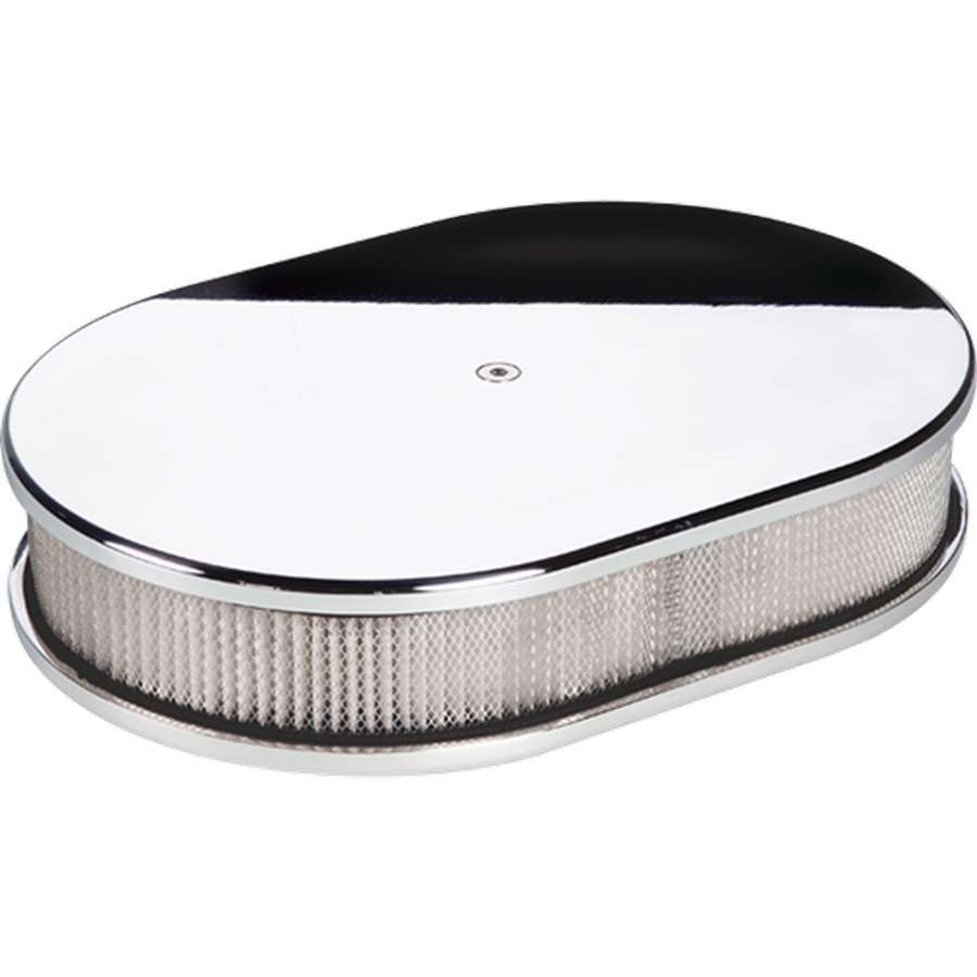 Billet Specialties Polished Oval Air Cleaner Assembly - 11.875"x8.375" - 704 Auto Parts