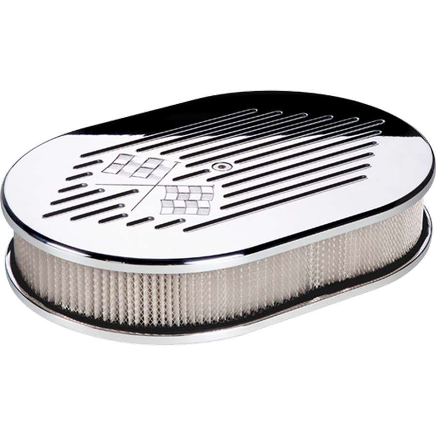 Billet Specialties Polished Oval Air Cleaner Kit - 11.875 x 8.375 in - 704 Auto Parts