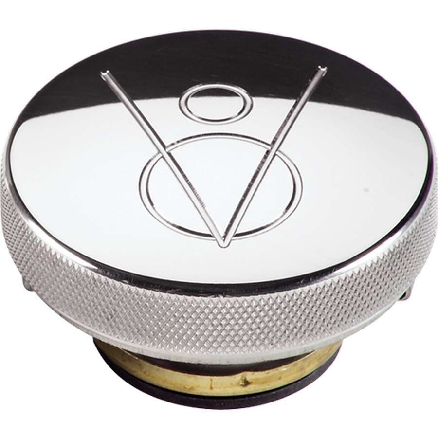 Billet Specialties Polished V8 Radiator Cap - 16lb Knurled Grip Aluminum - 704 Auto Parts