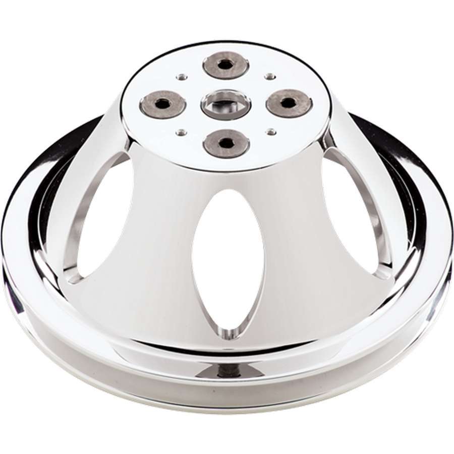 Billet Specialties Polished Water Pump Pulley - 1 Groove - 6.438" - SBC - 704 Auto Parts