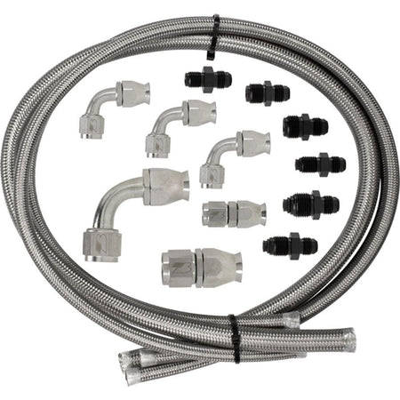 Billet Specialties Power Steering Hose Kit - Braided Stainless - GM/Ford Compatible - 704 Auto Parts