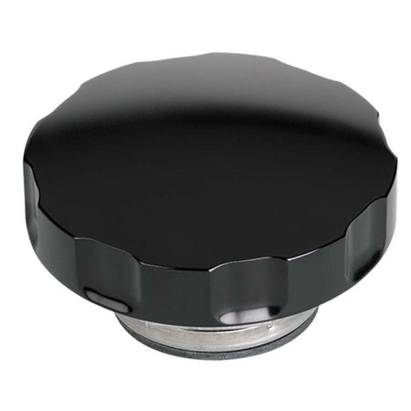 Billet Specialties Radiator Cap - 16 lb Aluminum, Notch Grip, Black Anodized - 704 Auto Parts