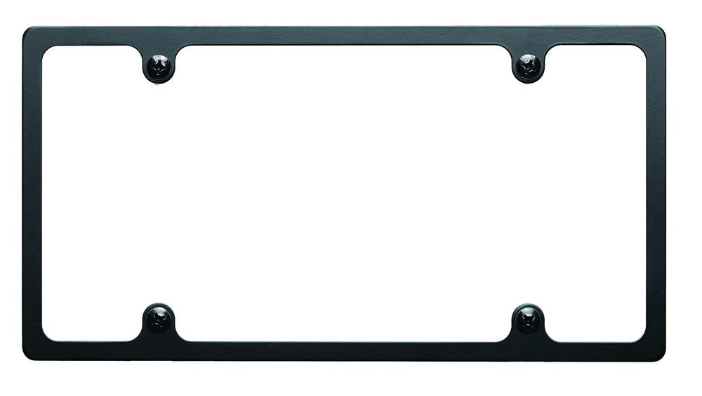 Billet Specialties Slimline License Plate Frame - Black Anodized Aluminum - 704 Auto Parts