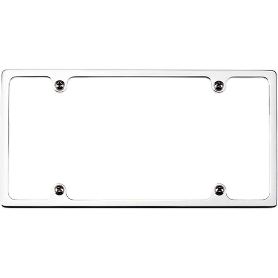 Billet Specialties Slimline License Plate Frame - Polished Billet Aluminum - 704 Auto Parts