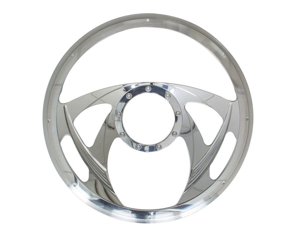 Billet Specialties Sniper Steering Wheel - 14" Polished Aluminum, 4 - Spoke - 704 Auto Parts