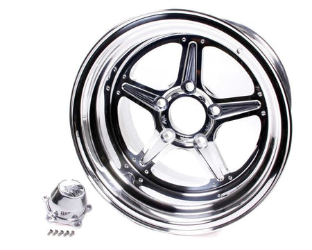 Billet Specialties Street Lite 15x12 Wheel - Polished Billet Aluminum, 5x4.5 BC - 704 Auto Parts