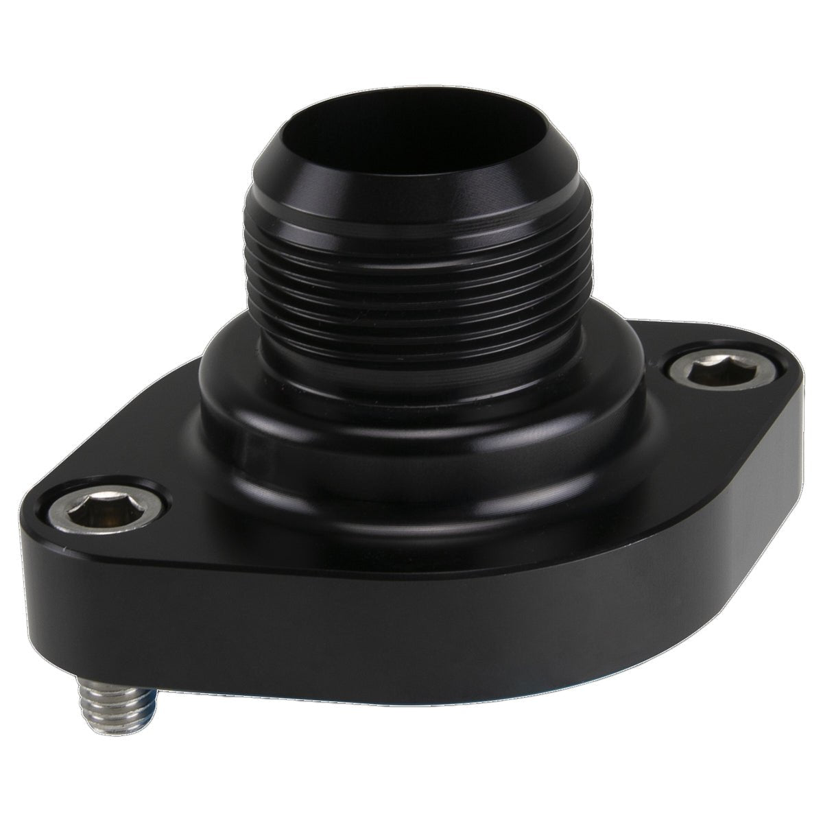 Billet Specialties Thermostat Housing - 20 AN Black Anodized for Mopar V8 - 704 Auto Parts