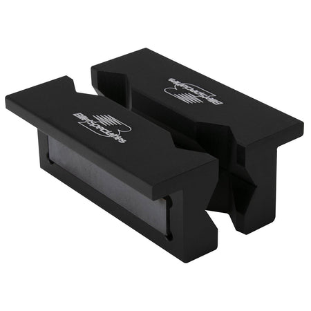 Billet Specialties Vise Jaw Inserts - Black Anodized Aluminum - 4 in Pair - 704 Auto Parts