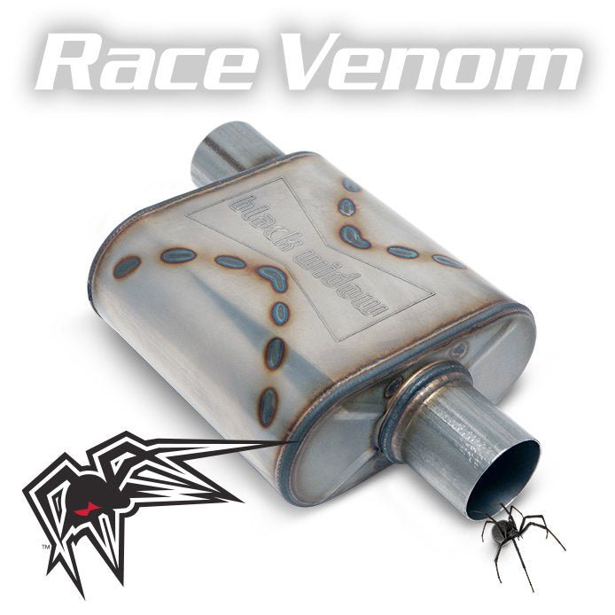 Black Widow Exhaust Race Venom Muffler BW0010 - P - 704 Auto Parts