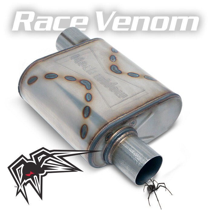 Black Widow Exhaust Race Venom Muffler BWOOR - 22 - 704 Auto Parts