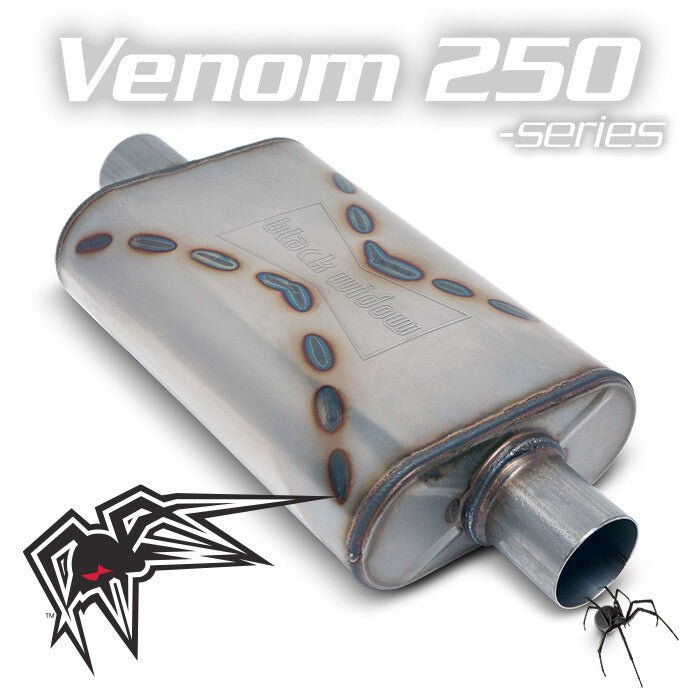 Black Widow Exhaust Venom 250 Series Muffler BW001 - C - 704 Auto Parts