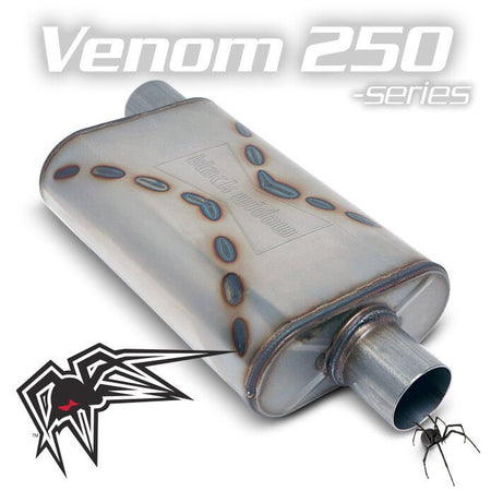 Black Widow Exhaust Venom 250 Series Muffler BW002 - P - 704 Auto Parts