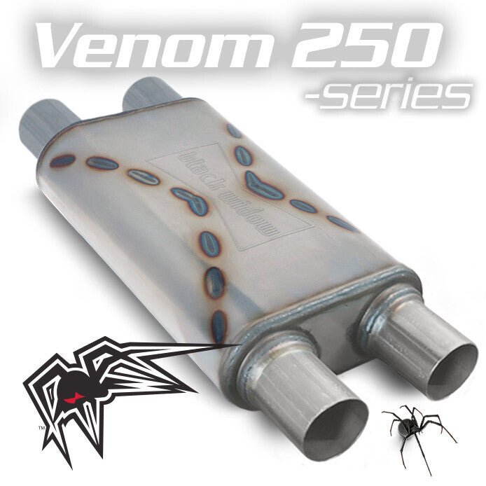 Black Widow Exhaust Venom 250 Series Muffler BWDDV2 - 22 - 704 Auto Parts