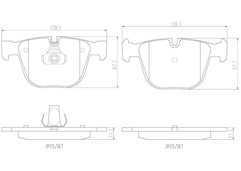 Brembo Ceramic Brake Pads P06026N - 704 Auto Parts