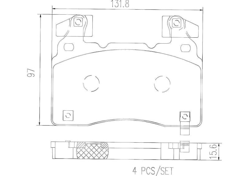 Brembo Ceramic Brake Pads P10064N - 704 Auto Parts