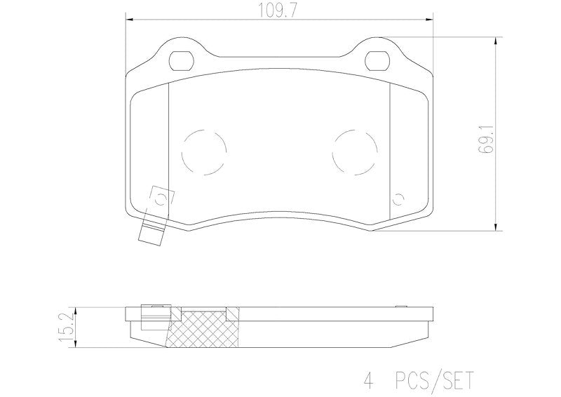 Brembo Ceramic Brake Pads P11024N - 704 Auto Parts