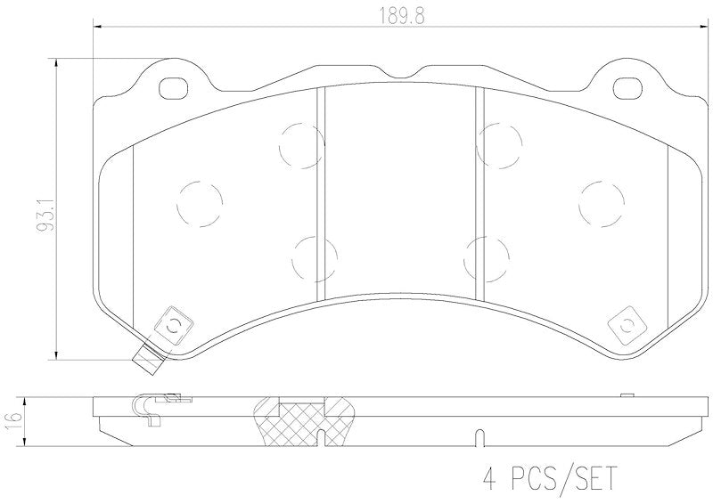 Brembo Ceramic Brake Pads P37018N - 704 Auto Parts