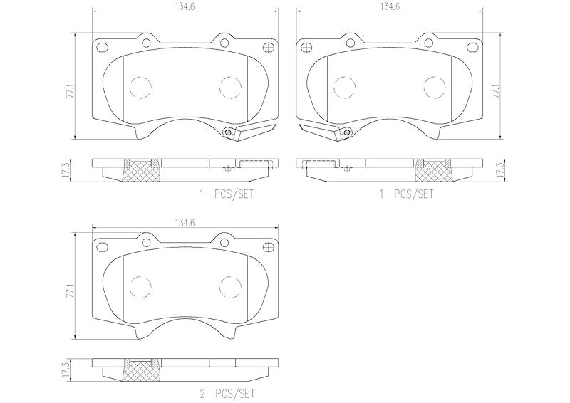 Brembo Ceramic Brake Pads P83066N - 704 Auto Parts