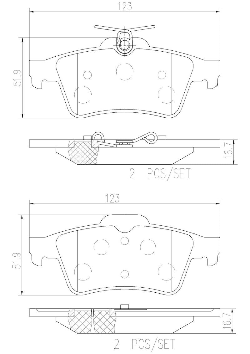 Brembo Cermaic Brake Pads P59042N - 704 Auto Parts