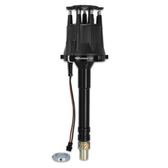 Chevy V8 Pro Billet Distributor Black Finish - 704 Auto Parts