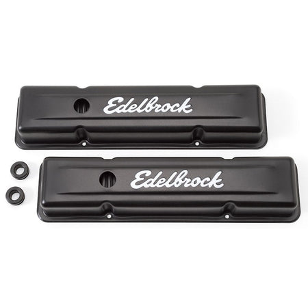 Edelbrock 4443 Valve Covers (Black) - 704 Auto Parts