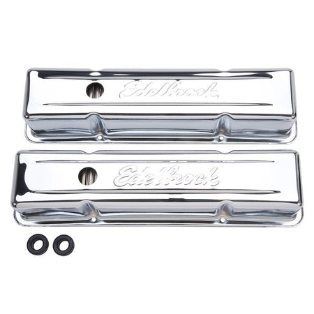 Edelbrock 4649 Valve Covers (Chrome) - 704 Auto Parts