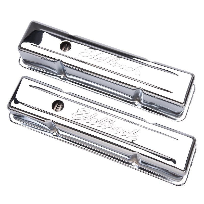 Edelbrock 4649 Valve Covers (Chrome) - 704 Auto Parts