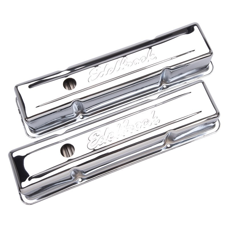 Edelbrock 4649 Valve Covers (Chrome) - 704 Auto Parts