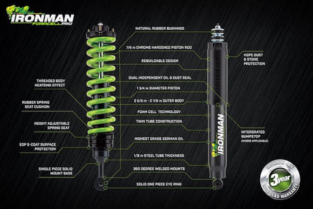 Ironman 4x4 45003FE Pro Shock Absorber - 704 Auto Parts