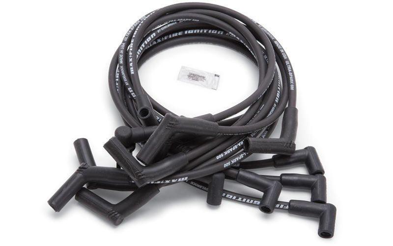 Max Fire Plug Wire Set SBF 83 - 96 Black - 704 Auto Parts