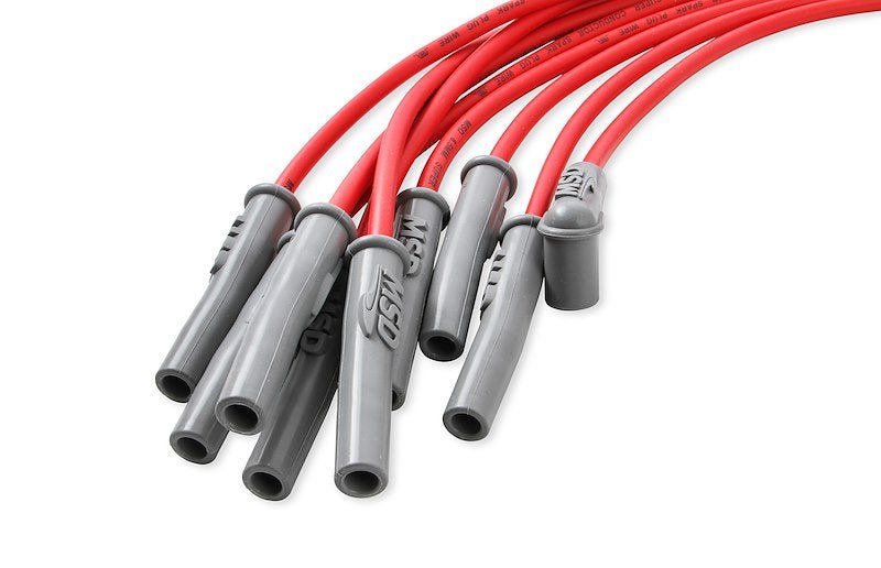 MSD Ignition 31189 Spark Plug Wire Set (Red/Grey) - 704 Auto Parts