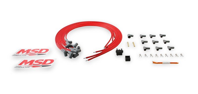 MSD Ignition 31229 Spark Plug Wire Set (Red/Grey) - 704 Auto Parts