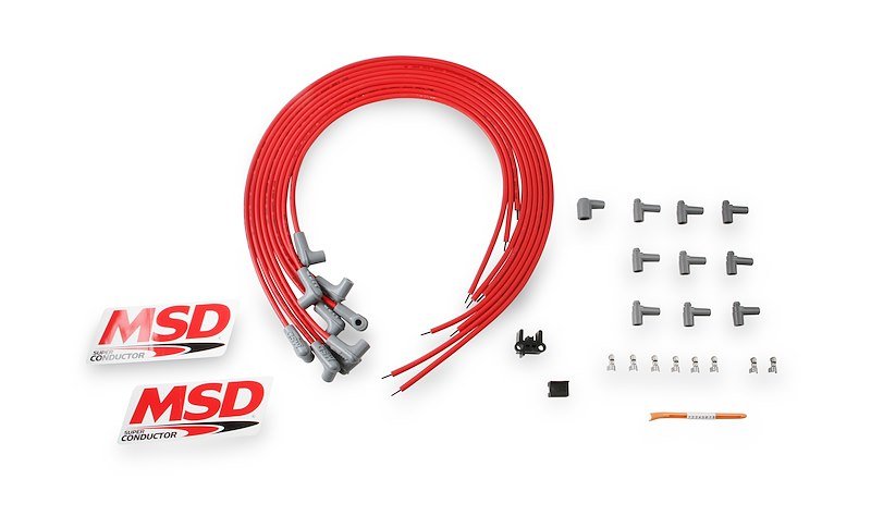 MSD Ignition 31229 Spark Plug Wire Set (Red/Grey) - 704 Auto Parts