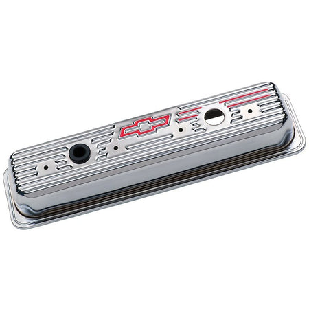 Proform Parts 141 - 107 Chevrolet Valve Covers (Chrome/Red) - 704 Auto Parts