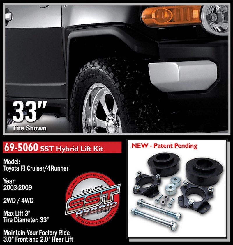 ReadyLIFT 69 - 5060 SST Series 3 in. - 2 in. Suspension Lift Kit - 704 Auto Parts