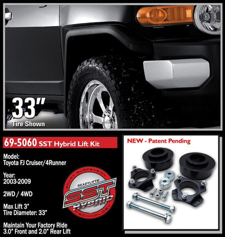 ReadyLIFT 69 - 5060 SST Series 3 in. - 2 in. Suspension Lift Kit - 704 Auto Parts